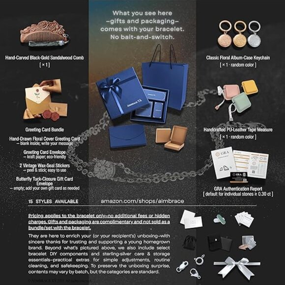 Moissanite Charm Bracelet 1ct Sterling Silver Cable Chain Gift Set NWT - Picture 3 of 7